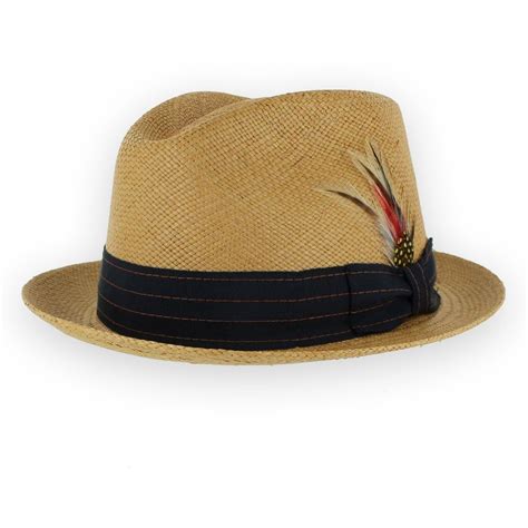 Hats in the belfry - Belfry Perto Cayo - Handmade for Belfry. $115.00. The Belfry Ladd is a stingy brim style made of genuine Panama straw and is expertly hand-dyed to a warm sienna hue. The crown is a modified teardrop pinch-front block, giving this fedora a totally updated look. A wide striped hat band and removable feather add classic style.
